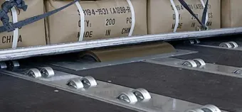 Integrated roller bed system