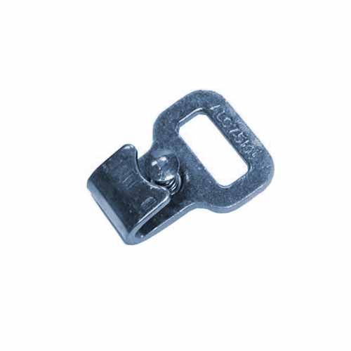 FLAT HOOK WITH LATCH 25MM