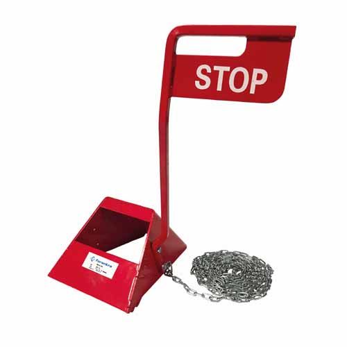 TRUCK WHEEL CHOCK WITH SIGNAL